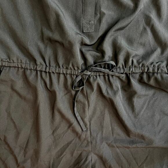 Ann Taylor LOFT Black Long Sleeved Shorts Romper Size 14 Lightweight 4” Inseam - Picture 6 of 9